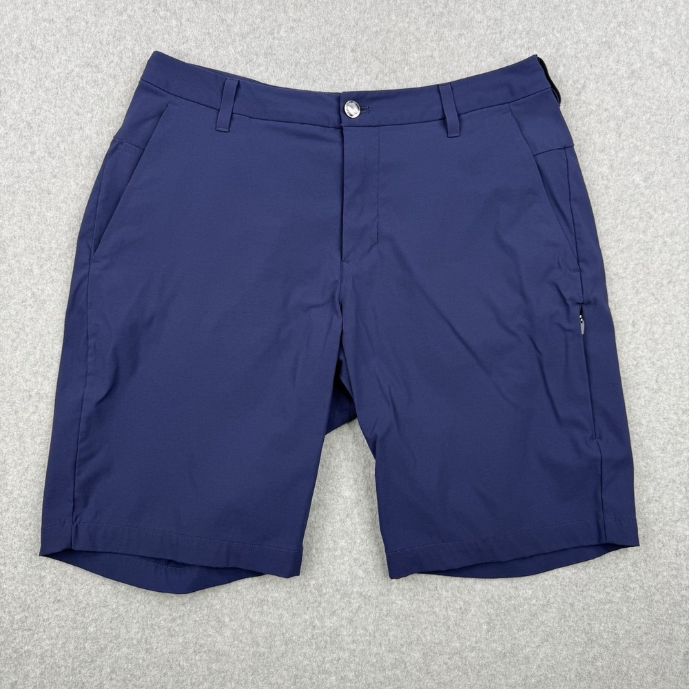 Lululemon Shorts Mens 33 Blue Commission‎ Golf Performance Wicking 10" Inseam